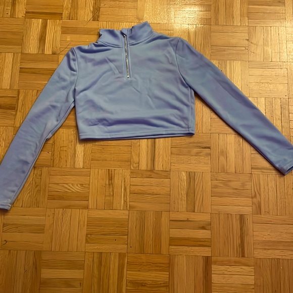 Blue turtle neck sweater. - Picture 1 of 1